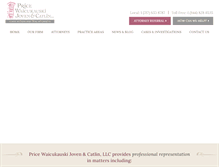 Tablet Screenshot of price-law.com